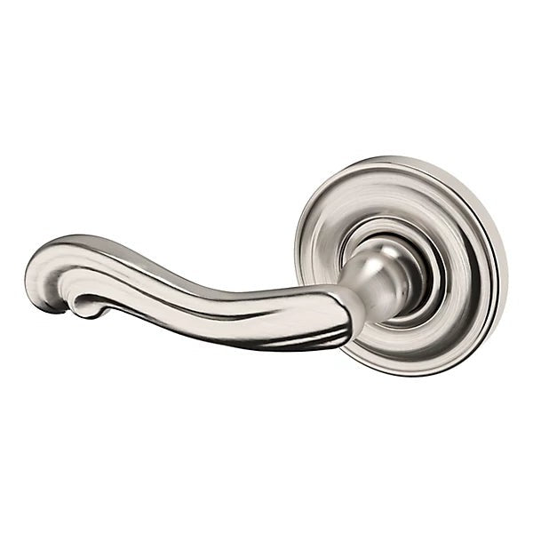 Baldwin Estate 5108 Left Handed Half Dummy Lever with 5048 Rose in Lifetime Satin Nickel finish