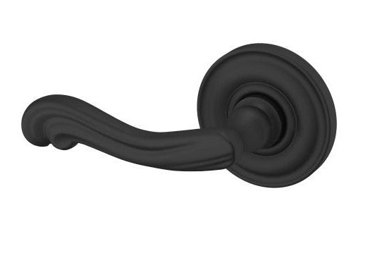 Baldwin Estate 5108 Left Handed Half Dummy Lever with 5048 Rose in Satin Black finish