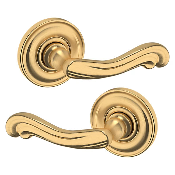 Baldwin Estate 5108 Passage Lever with 5048 Rose in Lifetime Satin Brass finish