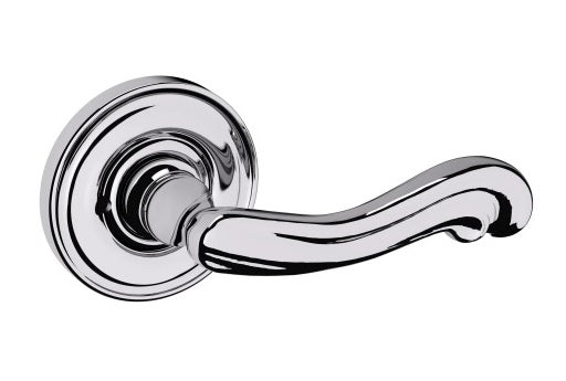 Baldwin Estate 5108 Privacy Lever with 5048 Rose in Polished Chrome finish