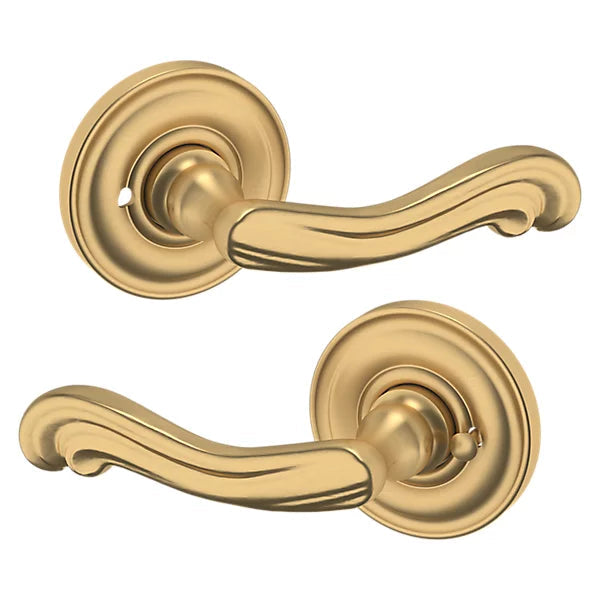 Baldwin Estate 5108 Privacy Lever with 5048 Rose in Vintage Brass finish