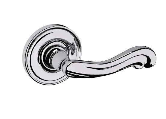 Baldwin Estate 5108 Right Handed Half Dummy Lever with 5048 Rose in Polished Chrome finish