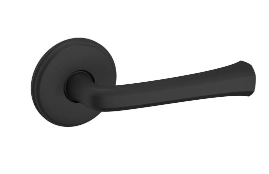 Baldwin Estate 5112 Full Dummy Lever with 5075 Rose in Satin Black finish