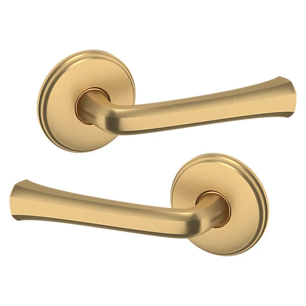 Baldwin Estate 5112 Full Dummy Lever with 5075 Rose in Vintage Brass finish