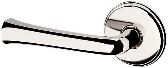 Baldwin Estate 5112 Left Handed Half Dummy Lever with 5075 Rosette in Lifetime Polished Nickel finish