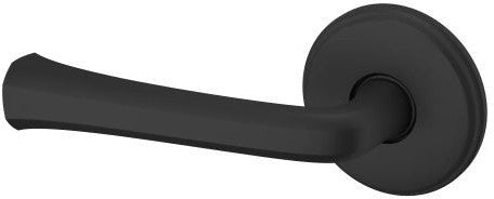 Baldwin Estate 5112 Left Handed Half Dummy Lever with 5075 Rosette in Satin Black finish