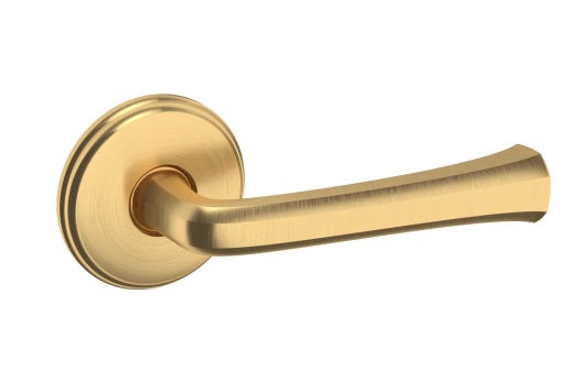 Baldwin Estate 5112 Passage Lever with 5075 Rose in Lifetime Satin Brass finish