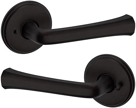 Baldwin Estate 5112 Privacy Lever with 5075 Rosette in Oil Rubbed Bronze finish