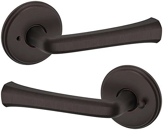 Baldwin Estate 5112 Privacy Lever with 5075 Rosette in Venetian Bronze finish