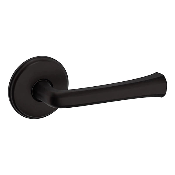 Baldwin Estate 5112 Right Handed Half Dummy Lever with 5075 Rose in Oil Rubbed Bronze finish