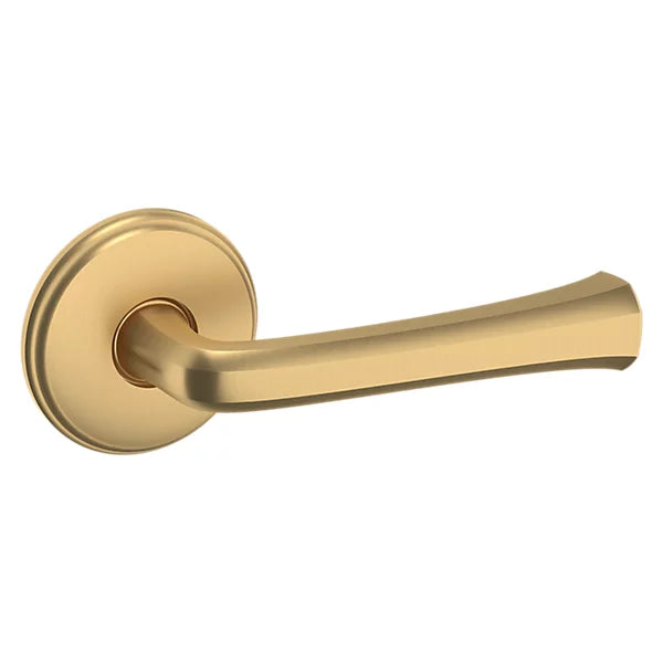 Baldwin Estate 5112 Right Handed Half Dummy Lever with 5075 Rose in Vintage Brass finish