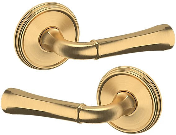 Baldwin Estate 5113 Full Dummy Lever with 5078 Rosette in Lifetime Satin Brass finish