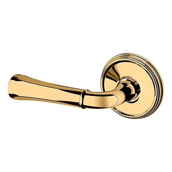 Baldwin Estate 5113 Left Handed Half Dummy Lever with 5078 Rose in Lifetime Polished Brass finish