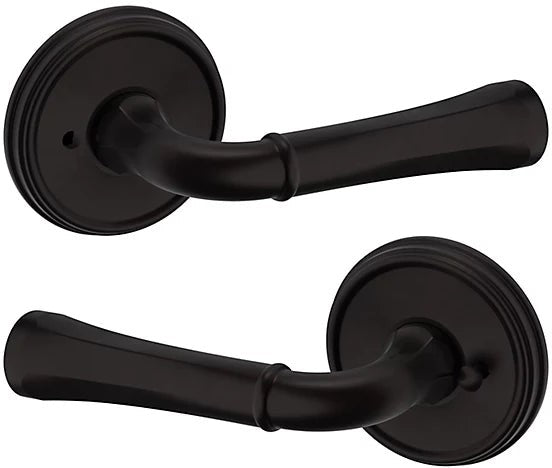 Baldwin Estate 5113 Privacy Lever with 5078 Rosette in Oil Rubbed Bronze finish