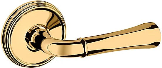 Baldwin Estate 5113 Right Handed Half Dummy Lever with 5078 Rosette in Lifetime Polished Brass finish