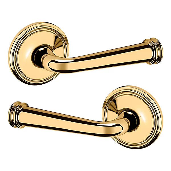 Baldwin Estate 5116 Full Dummy Lever with 5070 Rose in Lifetime Polished Brass finish