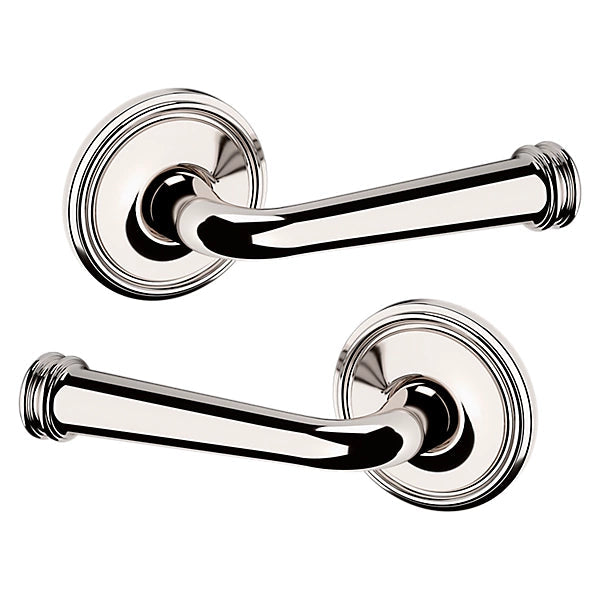 Baldwin Estate 5116 Full Dummy Lever with 5070 Rose in Lifetime Polished Nickel finish