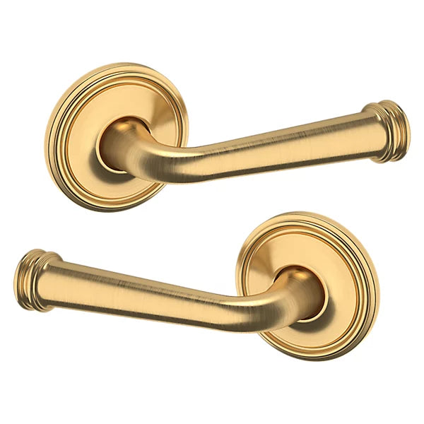 Baldwin Estate 5116 Full Dummy Lever with 5070 Rose in Lifetime Satin Brass finish