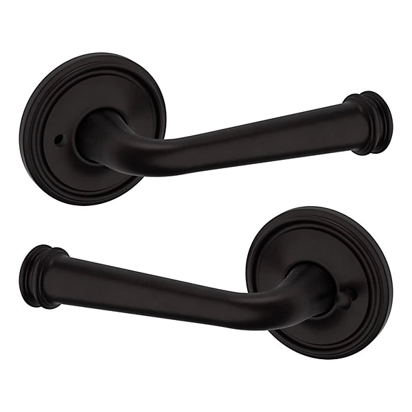 Baldwin Estate 5116 Privacy Lever with 5070 Rose in Oil Rubbed Bronze finish