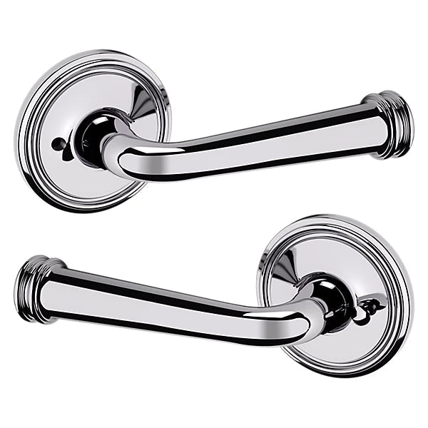 Baldwin Estate 5116 Privacy Lever with 5070 Rose in Polished Chrome finish