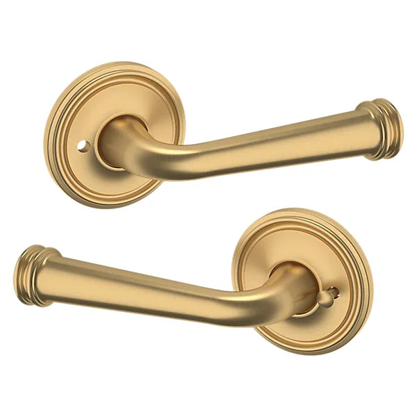 Baldwin Estate 5116 Privacy Lever with 5070 Rose in Vintage Brass finish