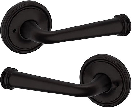 Baldwin Estate 5116 Privacy Lever with 5070 Rosette in Oil Rubbed Bronze finish