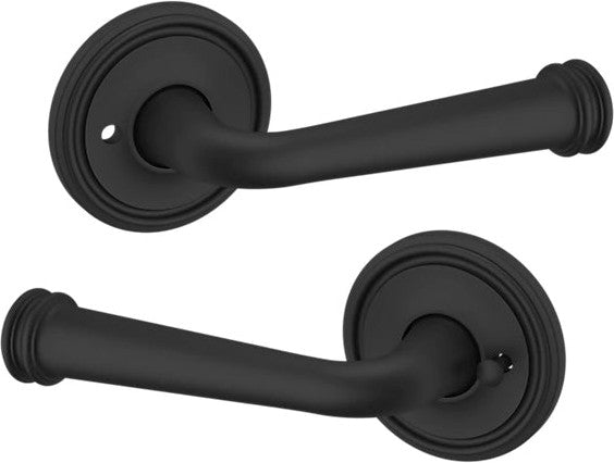 Baldwin Estate 5116 Privacy Lever with 5070 Rosette in Satin Black finish