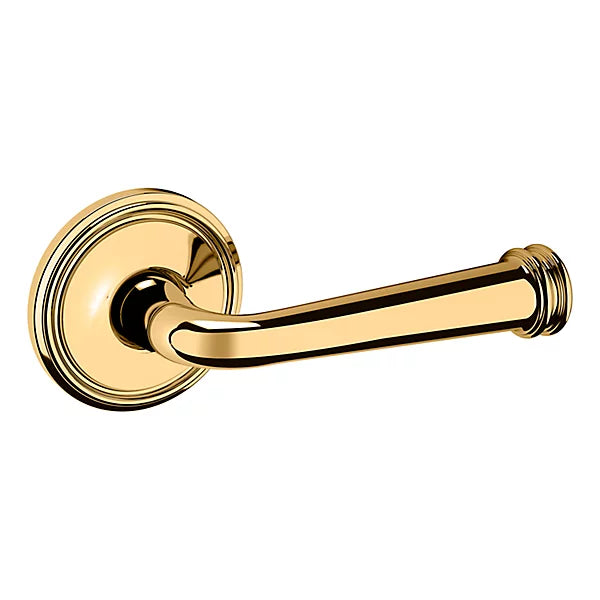 Baldwin Estate 5116 Right Handed Half Dummy Lever with 5070 Rose in Lifetime Polished Brass finish