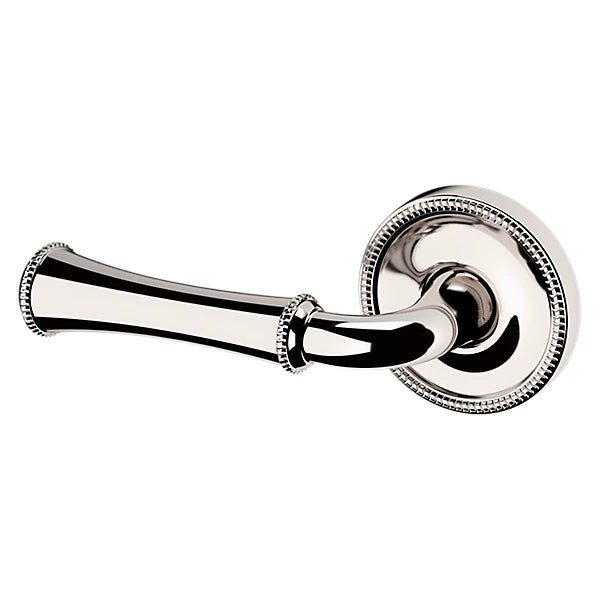 Baldwin Estate 5118 Left Handed Half Dummy Lever with 5076 Rose in Lifetime Polished Nickel finish