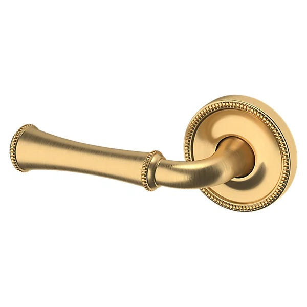 Baldwin Estate 5118 Left Handed Half Dummy Lever with 5076 Rose in Lifetime Satin Brass finish