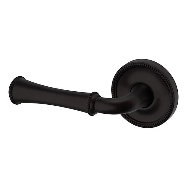 Baldwin Estate 5118 Left Handed Half Dummy Lever with 5076 Rose in Oil Rubbed Bronze finish