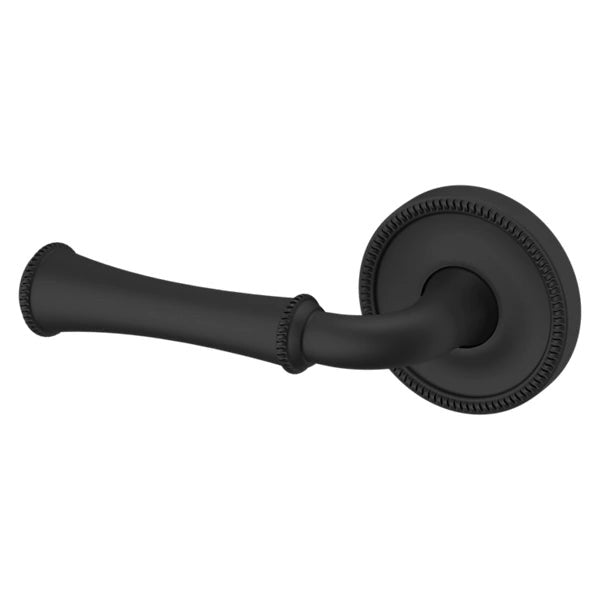 Baldwin Estate 5118 Left Handed Half Dummy Lever with 5076 Rose in Satin Black finish