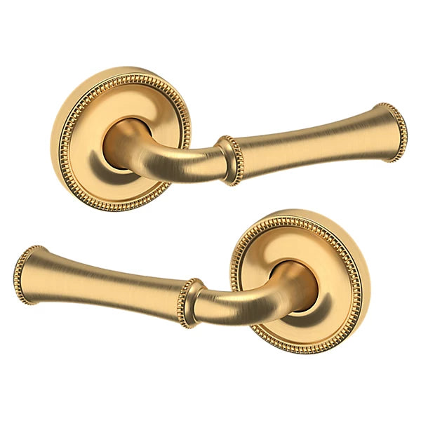 Baldwin Estate 5118 Passage Lever with 5076 Rose in Lifetime Satin Brass finish