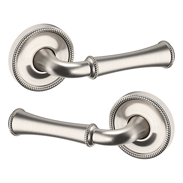 Baldwin Estate 5118 Passage Lever with 5076 Rose in Lifetime Satin Nickel finish