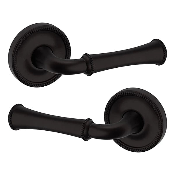 Baldwin Estate 5118 Passage Lever with 5076 Rose in Oil Rubbed Bronze finish