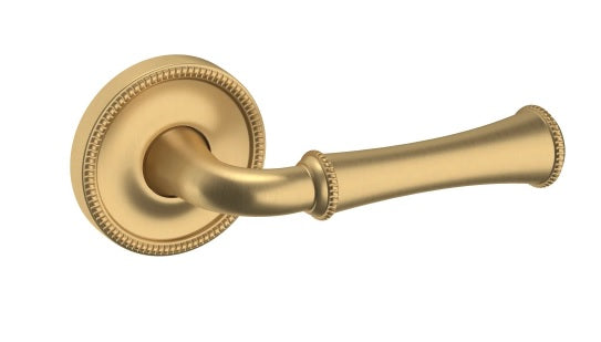 Baldwin Estate 5118 Passage Lever with 5076 Rose in Vintage Brass finish