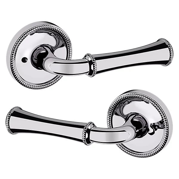 Baldwin Estate 5118 Privacy Lever with 5076 Rose in Polished Chrome finish