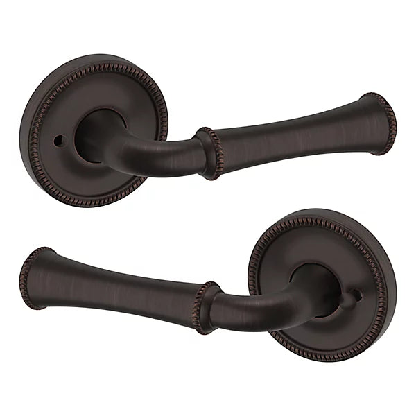 Baldwin Estate 5118 Privacy Lever with 5076 Rose in Venetian Bronze finish