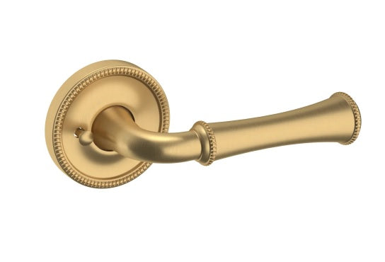 Baldwin Estate 5118 Privacy Lever with 5076 Rose in Vintage Brass finish