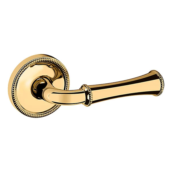 Baldwin Estate 5118 Right Handed Half Dummy Lever with 5076 Rose in Lifetime Polished Brass finish