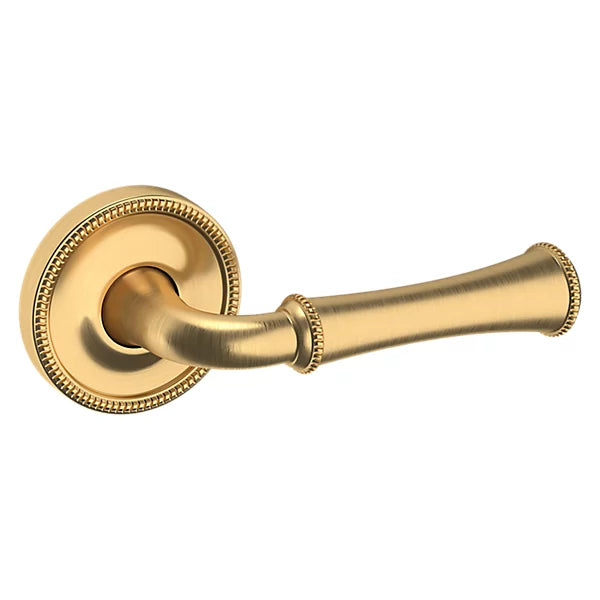 Baldwin Estate 5118 Right Handed Half Dummy Lever with 5076 Rose in Lifetime Satin Brass finish