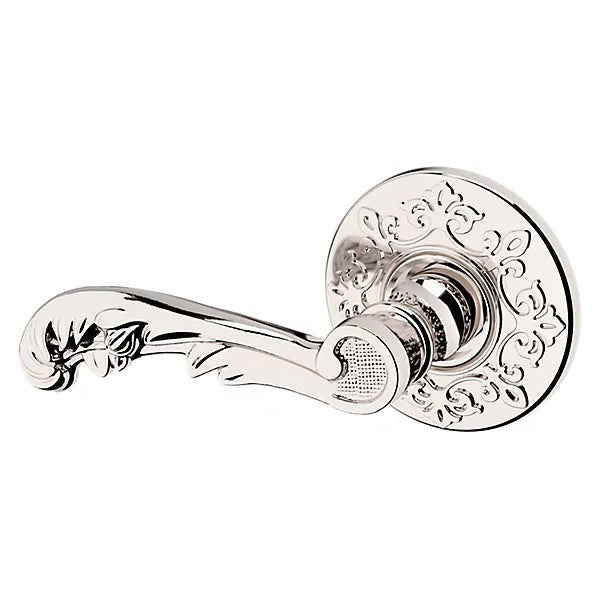 Baldwin Estate 5121 Left Handed Half Dummy Lever with R012 Rose in Lifetime Polished Nickel finish