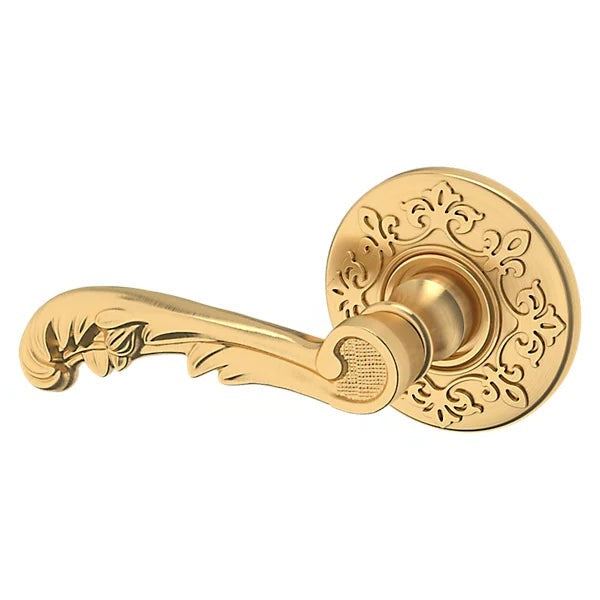 Baldwin Estate 5121 Left Handed Half Dummy Lever with R012 Rose in Lifetime Satin Brass finish