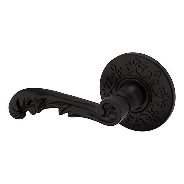 Baldwin Estate 5121 Left Handed Half Dummy Lever with R012 Rose in Oil Rubbed Bronze finish