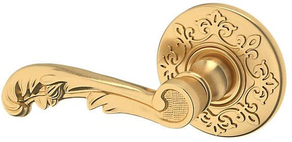 Baldwin Estate 5121 Left Handed Half Dummy Lever with R012 Rosette in Lifetime Satin Brass finish