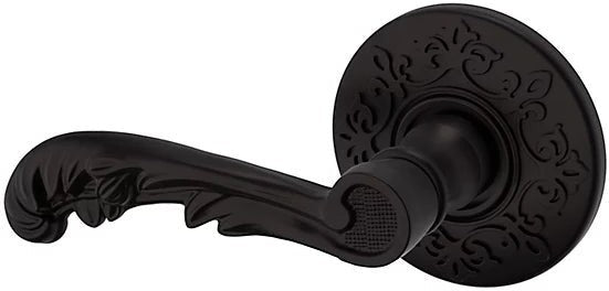 Baldwin Estate 5121 Left Handed Half Dummy Lever with R012 Rosette in Oil Rubbed Bronze finish