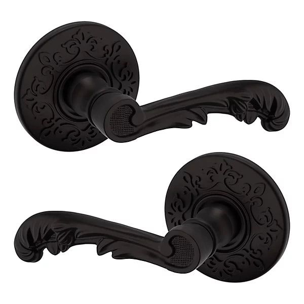 Baldwin Estate 5121 Passage Lever with R012 Rose in Oil Rubbed Bronze finish