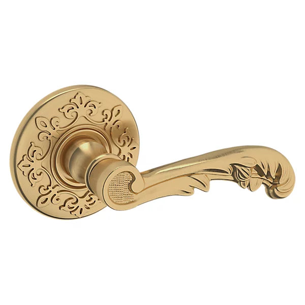 Baldwin Estate 5121 Right Handed Half Dummy Lever with R012 Rose in Vintage Brass finish