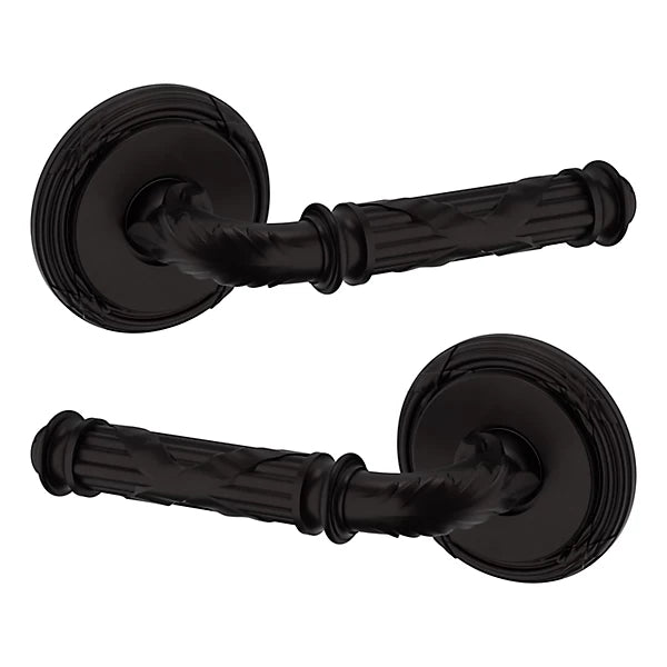 Baldwin Estate 5122 Full Dummy Lever with 5022 Rose in Oil Rubbed Bronze finish