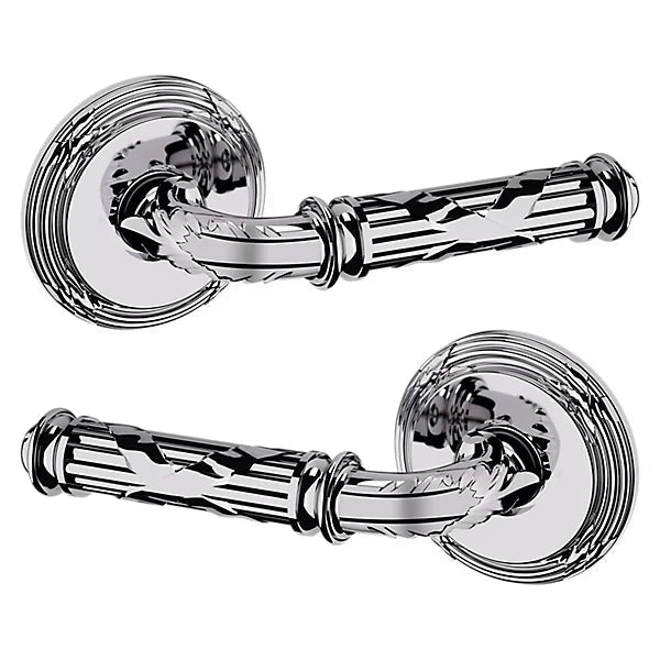 Baldwin Estate 5122 Full Dummy Lever with 5022 Rose in Polished Chrome finish